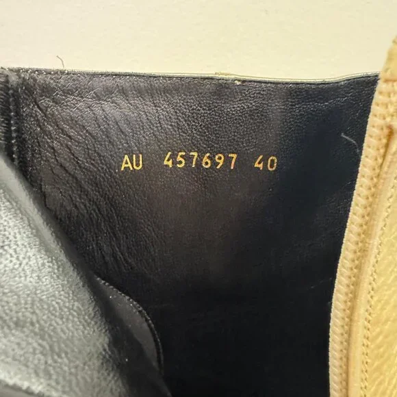 YSL, Gold Lou Lou Ankle Boots Ankle Boots & Booties